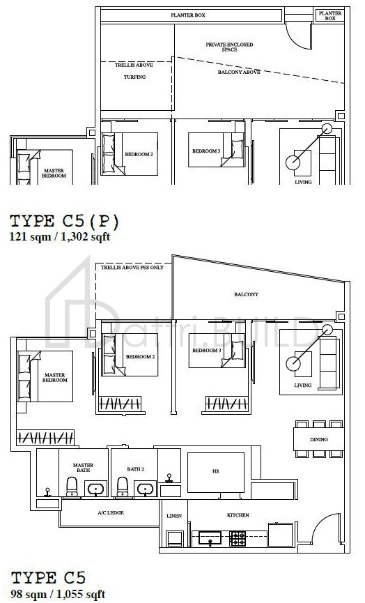 1 CANBERRA C5(P) floorplan (watermarked)