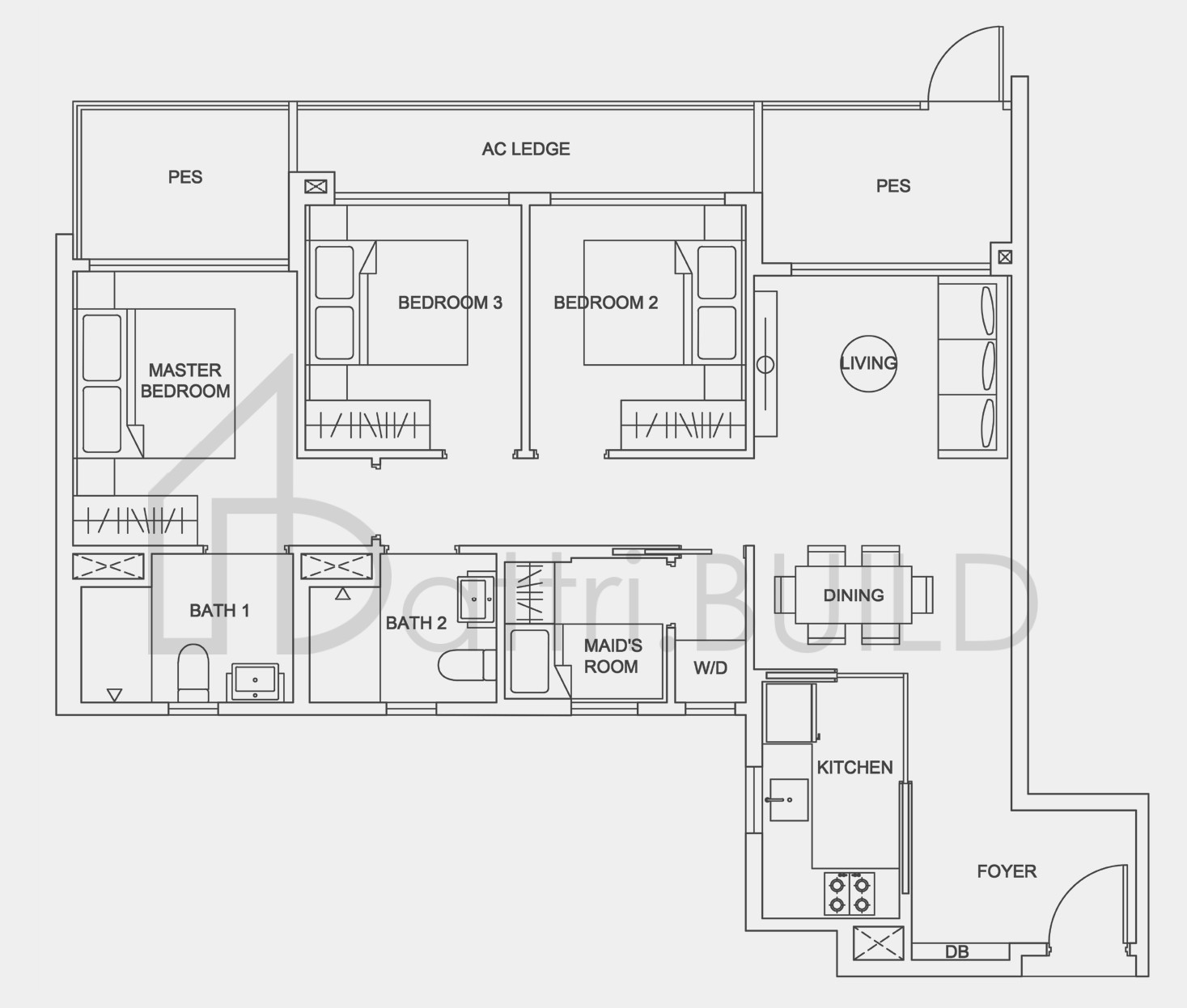 URBAN TREASURES 3Bp floorplan (watermarked)