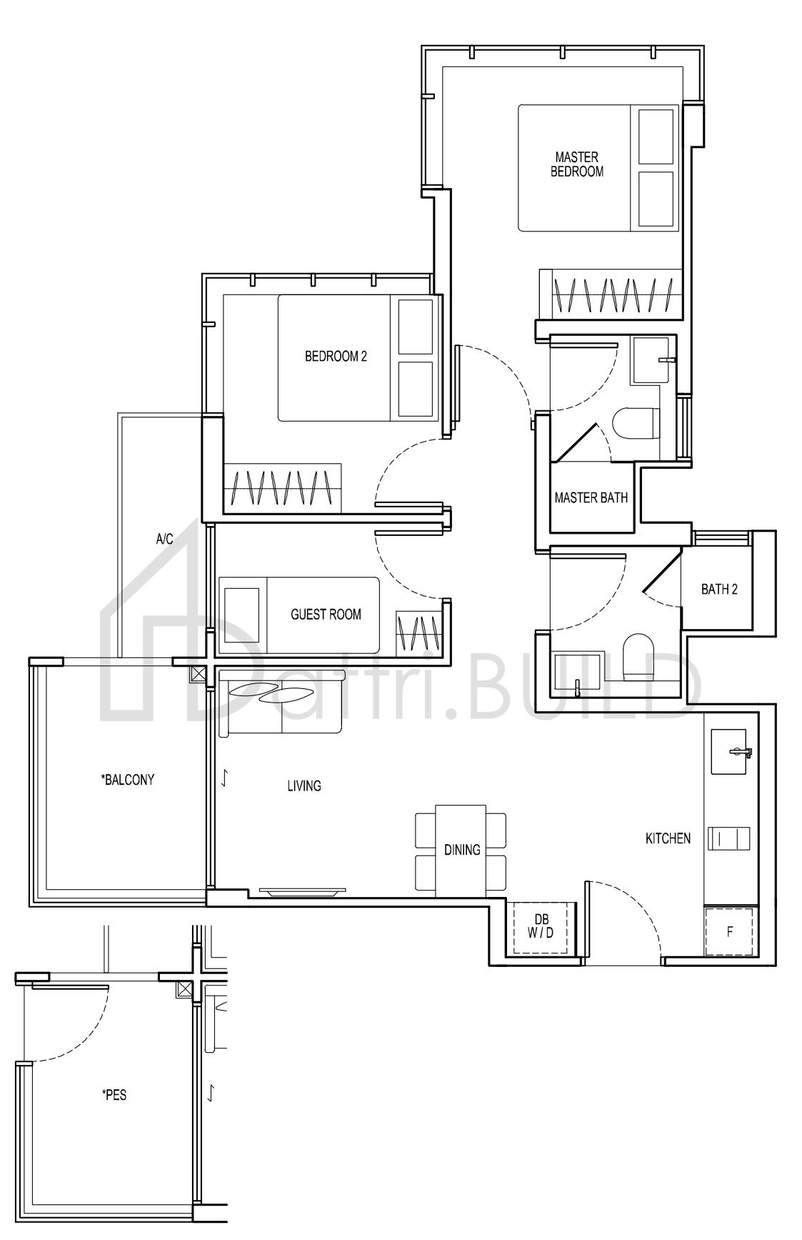 VIEW AT KISMIS C7 floorplan (watermarked)