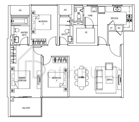 WILKIE STUDIO C5 floorplan (watermarked)