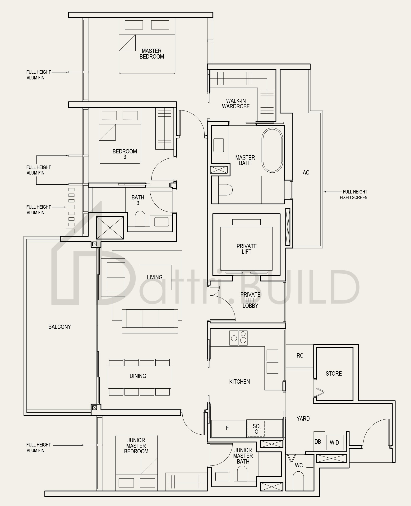 THE AVENIR (3L)b floorplan (watermarked)