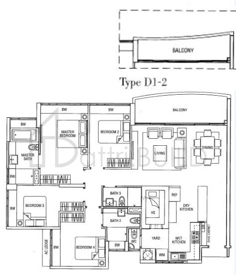 WATERFRONT WAVES D1-2 floorplan (watermarked)