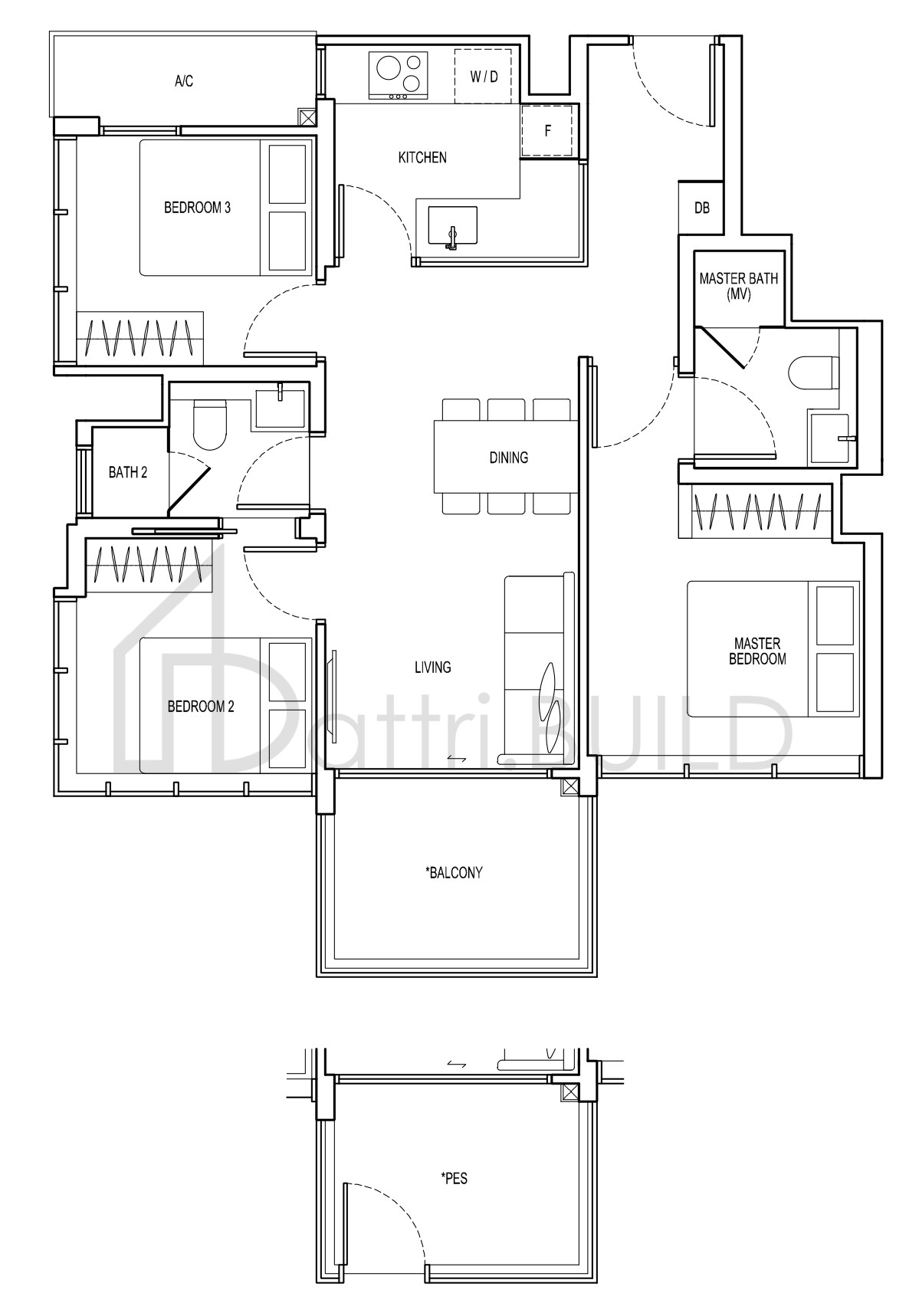 VIEW AT KISMIS D1 floorplan (watermarked)