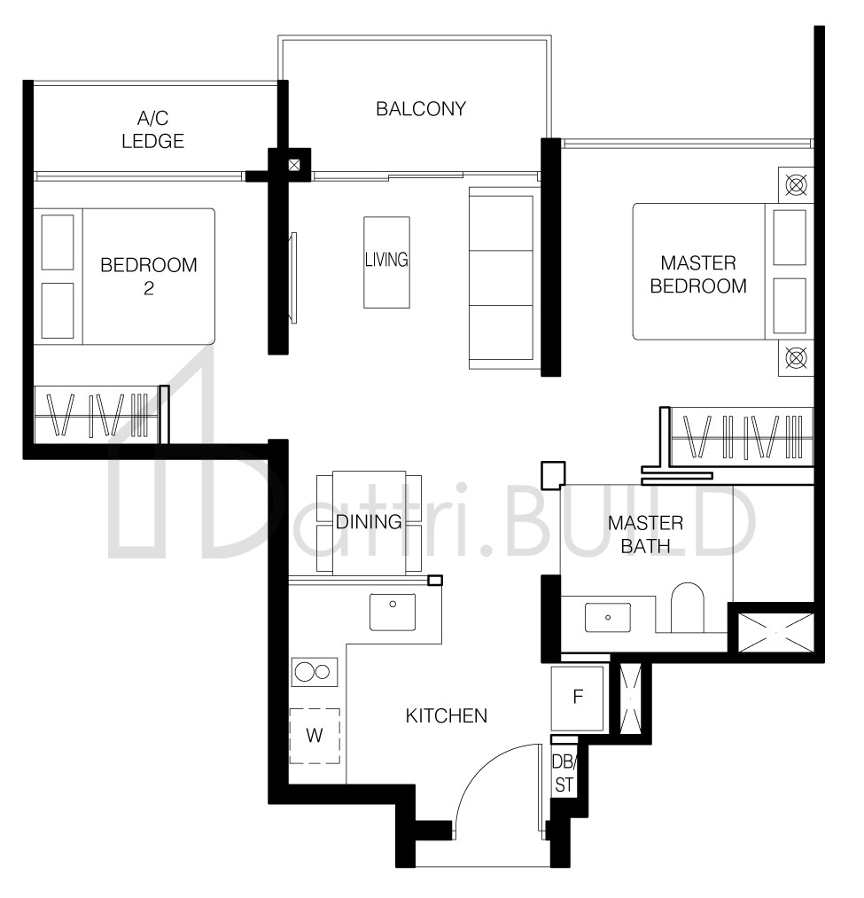 LE QUEST B1 floorplan (watermarked)