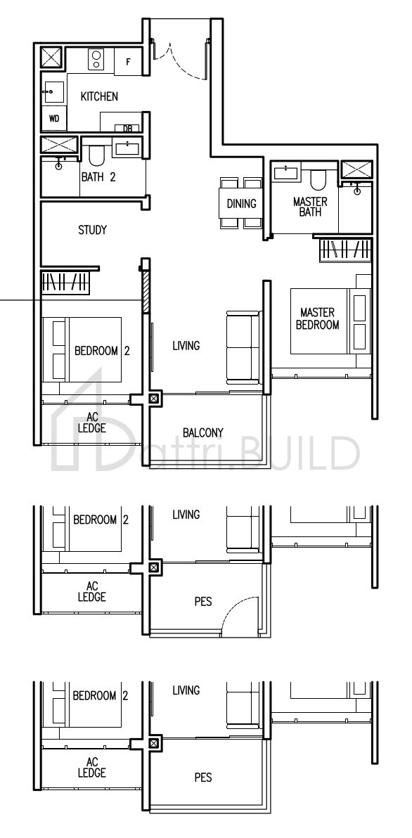THE COMMODORE B2 floorplan (watermarked)