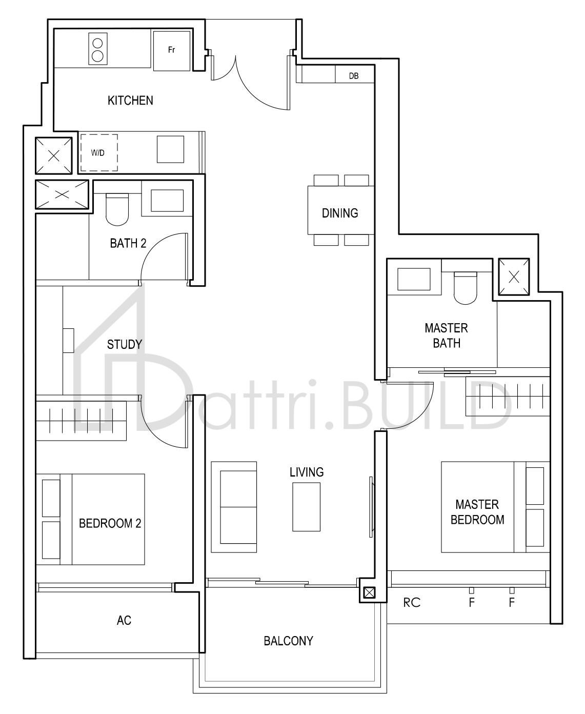 PENROSE (2+1)a floorplan (watermarked)