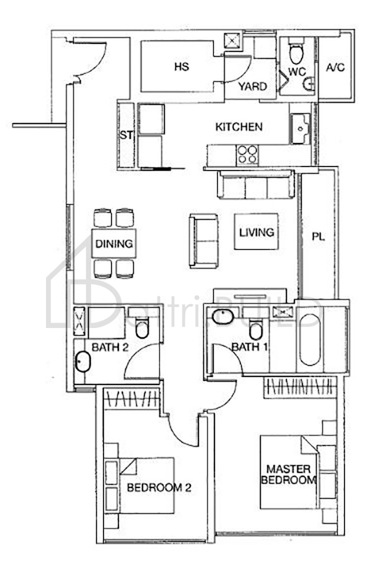 THE WHARF RESIDENCE A4-a floorplan (watermarked)