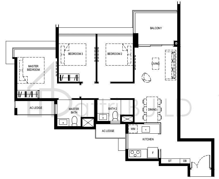 NORMANTON PARK 3BR-Cd floorplan (watermarked)