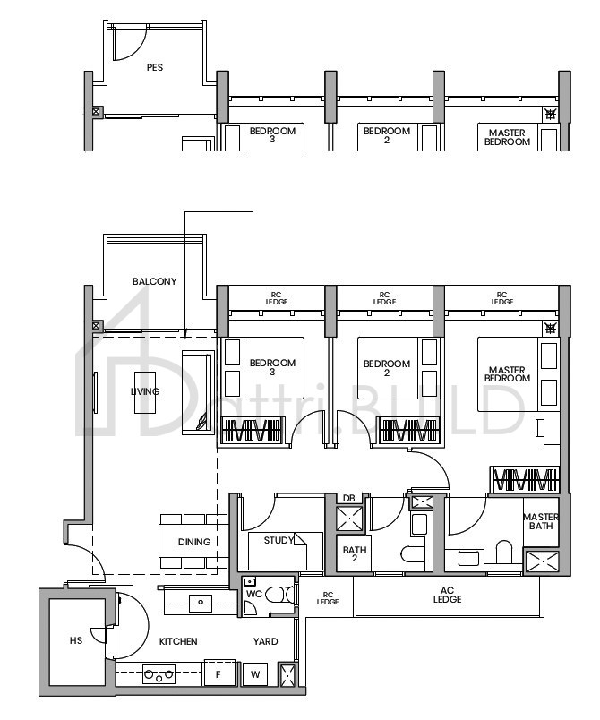 PARC GREENWICH C5A-P floorplan (watermarked)