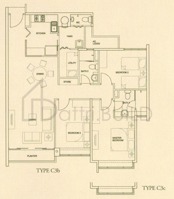 THE RAINTREE C3b floorplan (watermarked)