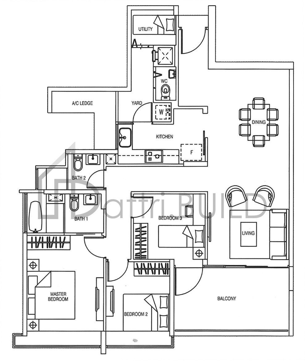 YEWTEE RESIDENCES C8-R floorplan (watermarked)