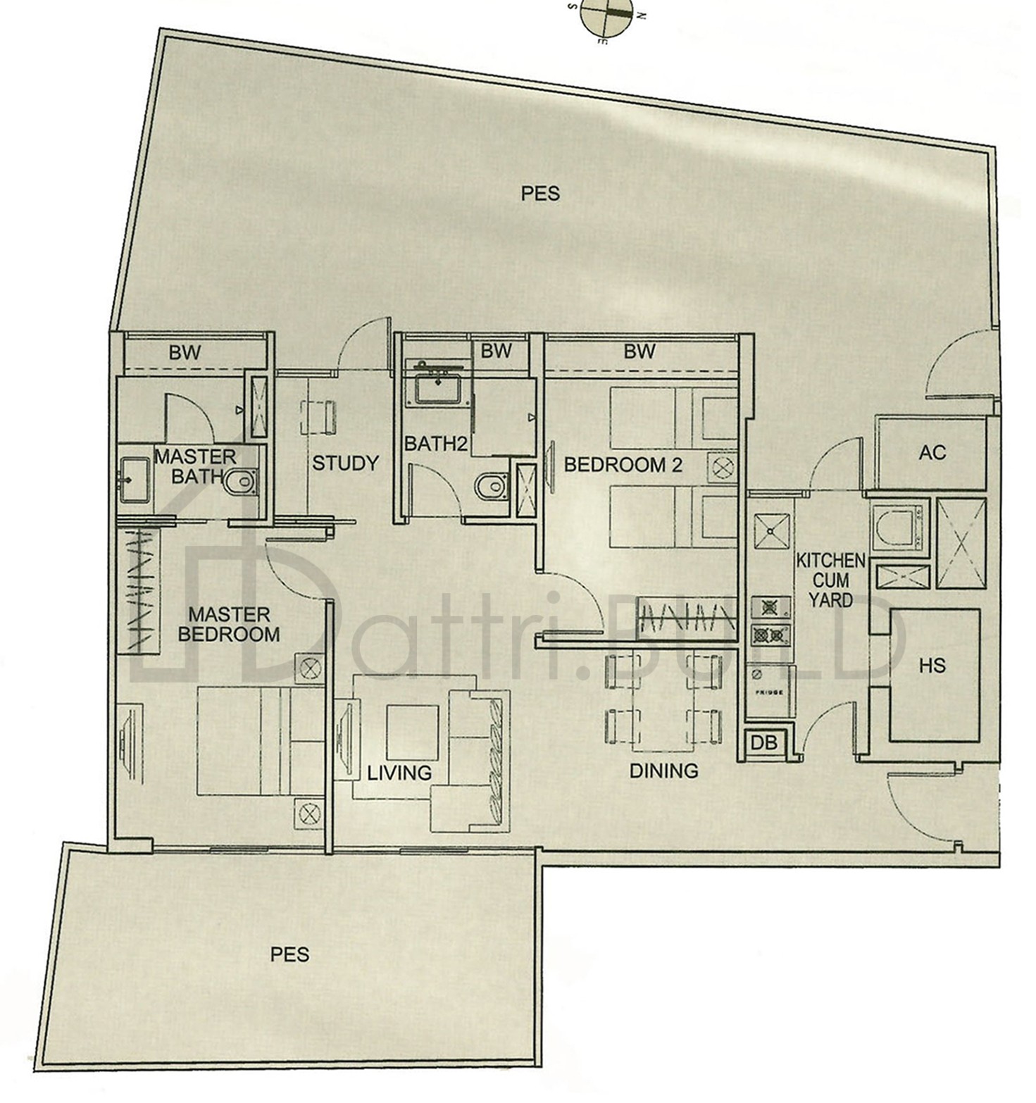 BLUWATERS 2 B1G floorplan (watermarked)