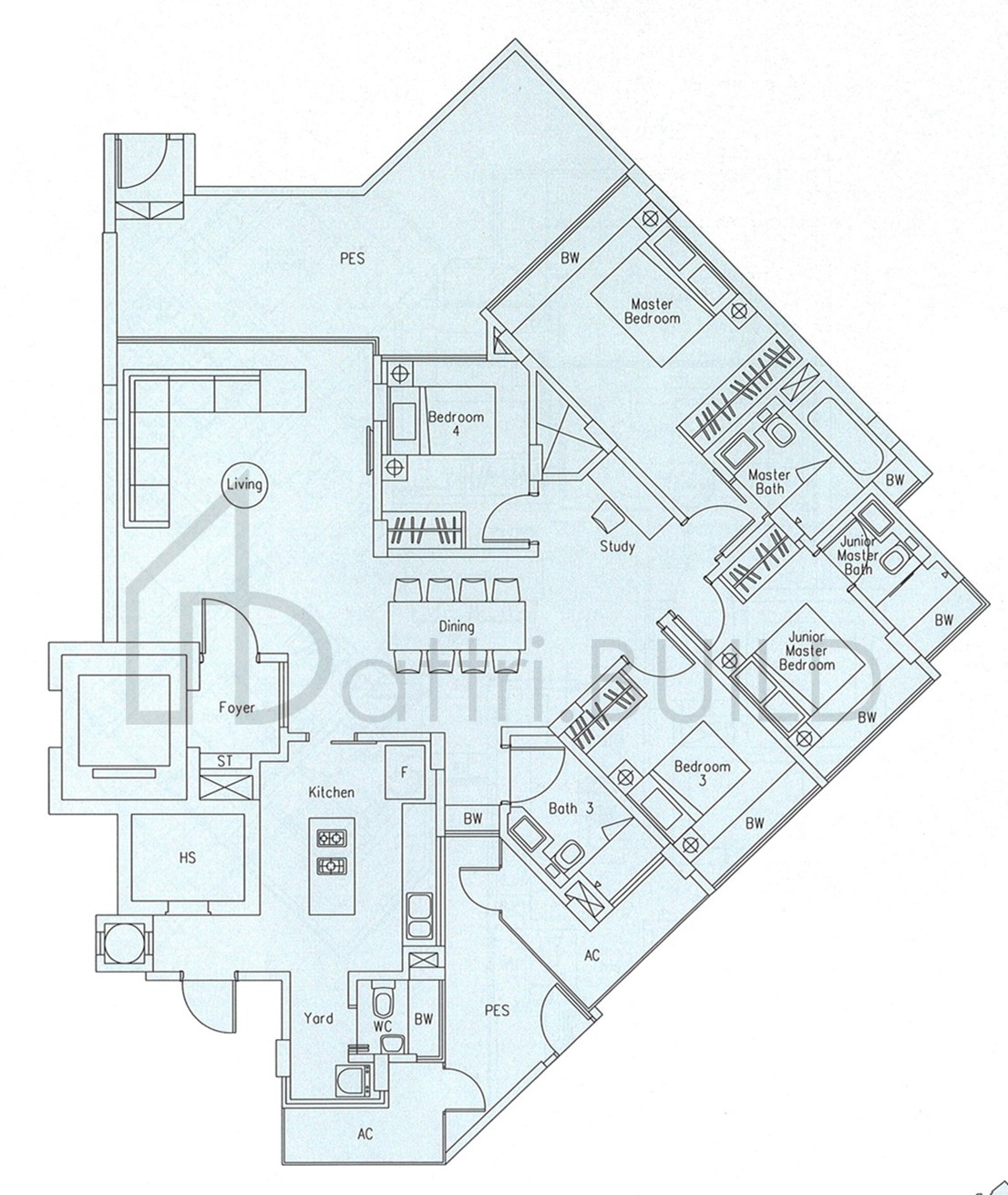 THE BEVERLY C3-G floorplan (watermarked)
