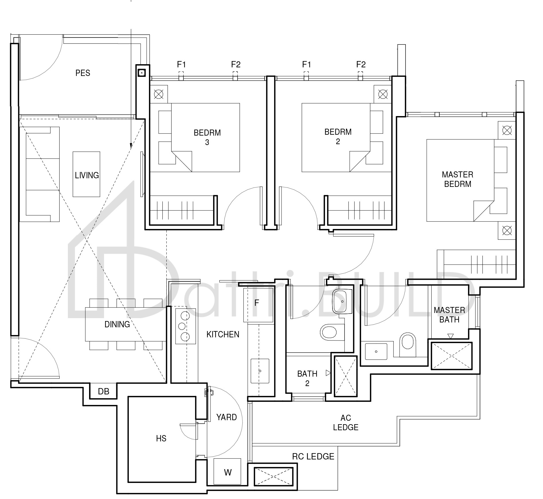 PARC CENTRAL RESIDENCES C3-PH floorplan (watermarked)