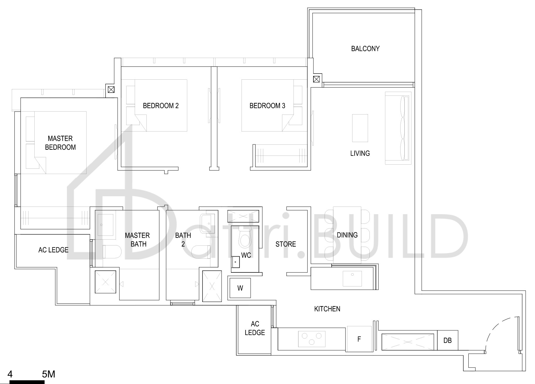THE FLORENCE RESIDENCES 3D4a floorplan (watermarked)