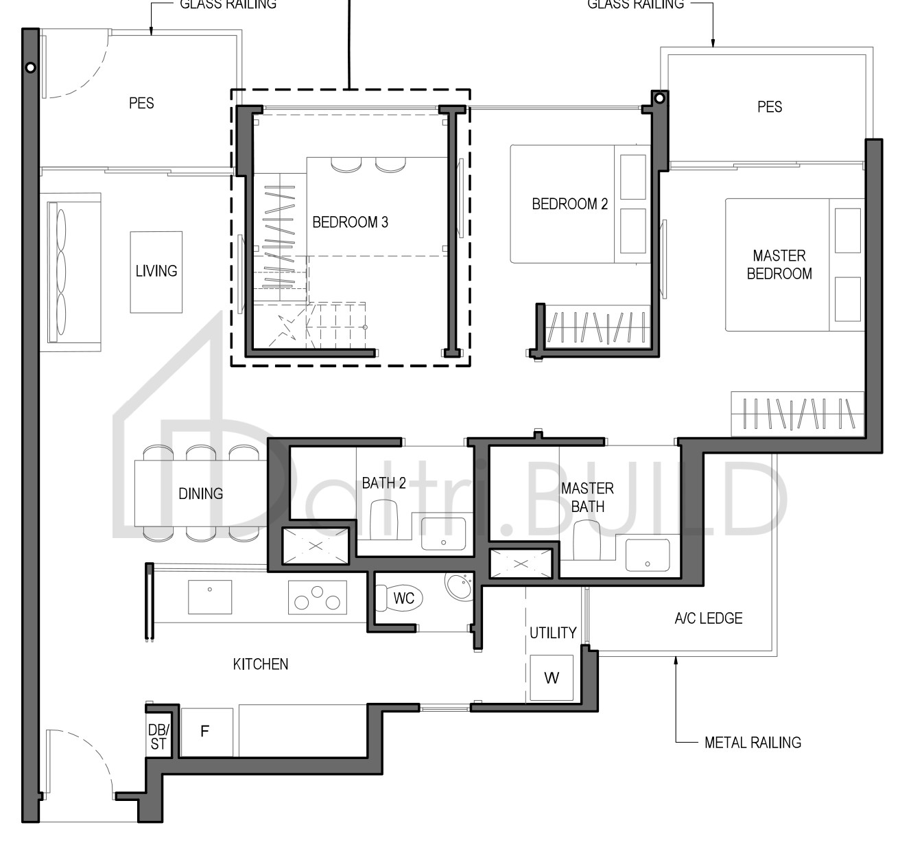 PARC KOMO 3D1e-G floorplan (watermarked)