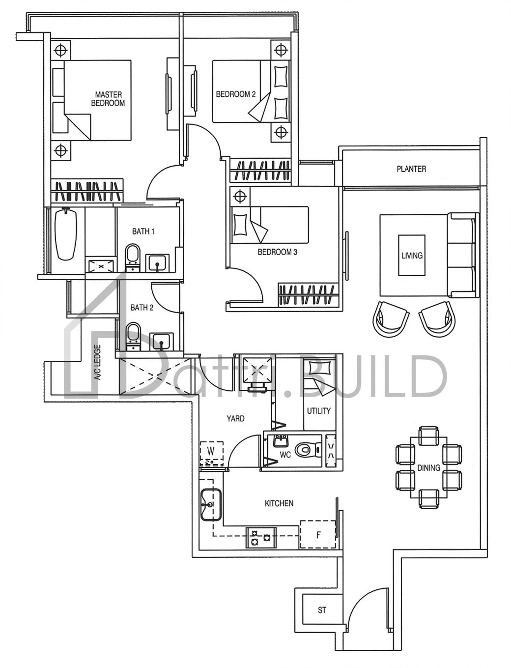 YEWTEE RESIDENCES C6 floorplan (watermarked)