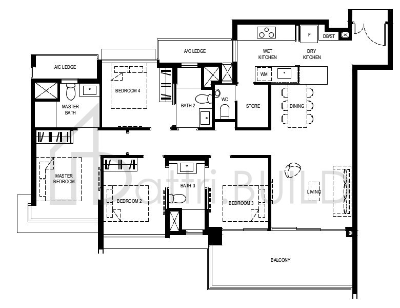 NORMANTON PARK 4BR-Pa floorplan (watermarked)