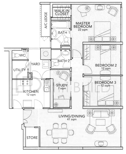 TRELLIS TOWERS E floorplan (watermarked)