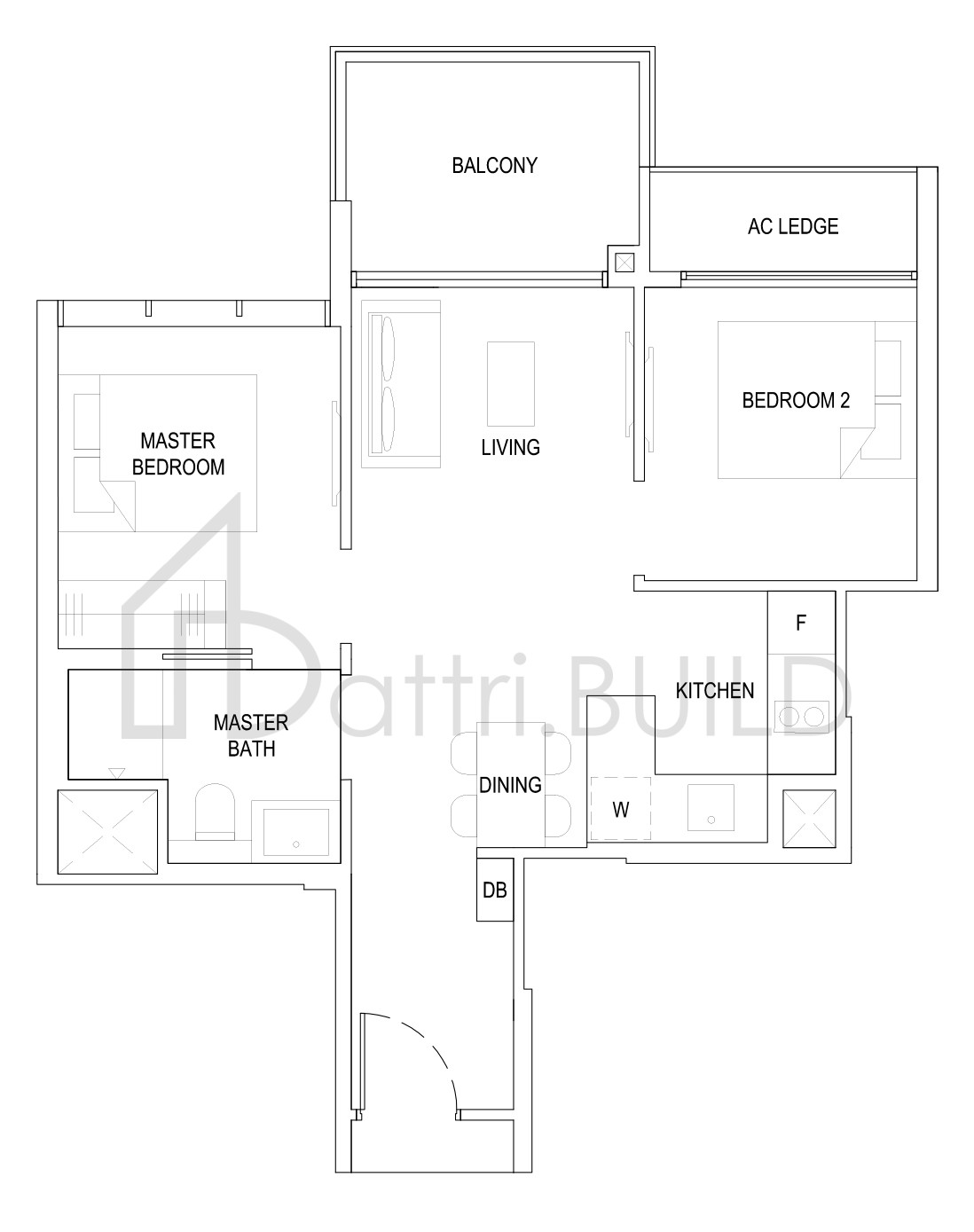 THE FLORENCE RESIDENCES 2C2 floorplan (watermarked)