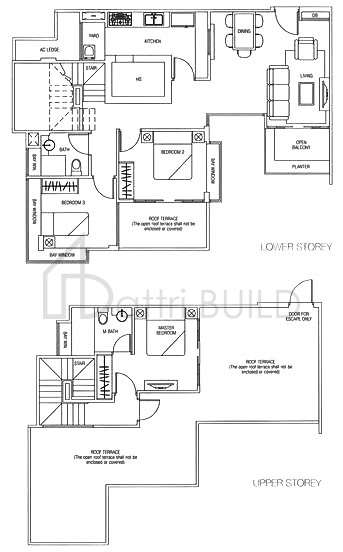 IDYLLIC RESIDENCES B1-P floorplan (watermarked)