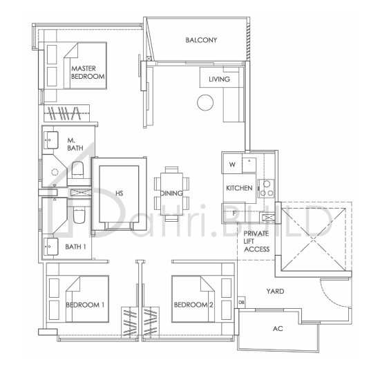 MOOI RESIDENCES C floorplan (watermarked)