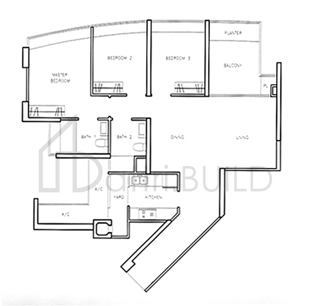 CLOVER BY THE PARK A1 floorplan (watermarked)