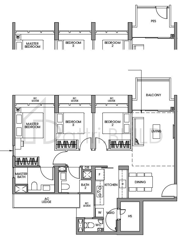 PARC GREENWICH C3-P floorplan (watermarked)