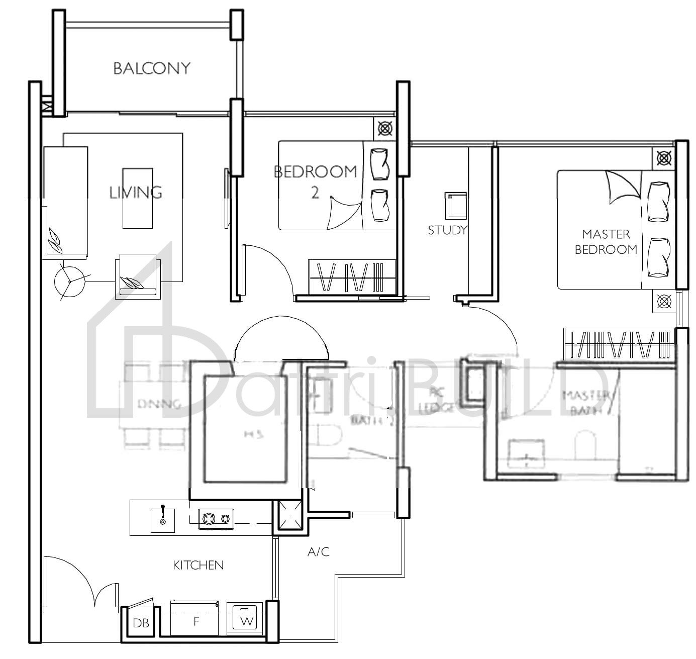 PRIVE B1-b1 floorplan (watermarked)