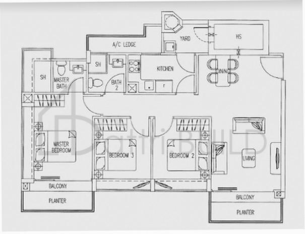 THE ESPIRA H floorplan (watermarked)