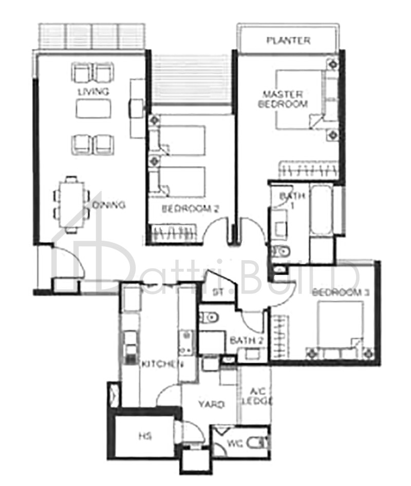 VARSITY PARK CONDOMINIUM B2 floorplan (watermarked)