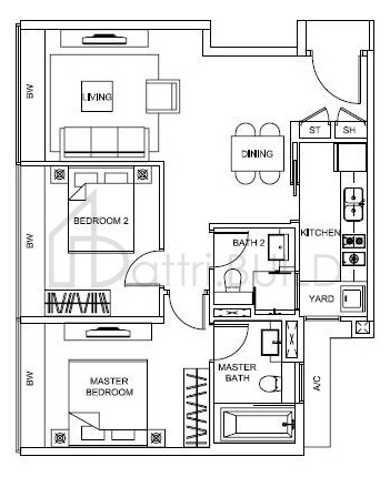 WILKIE STUDIO B2 floorplan (watermarked)