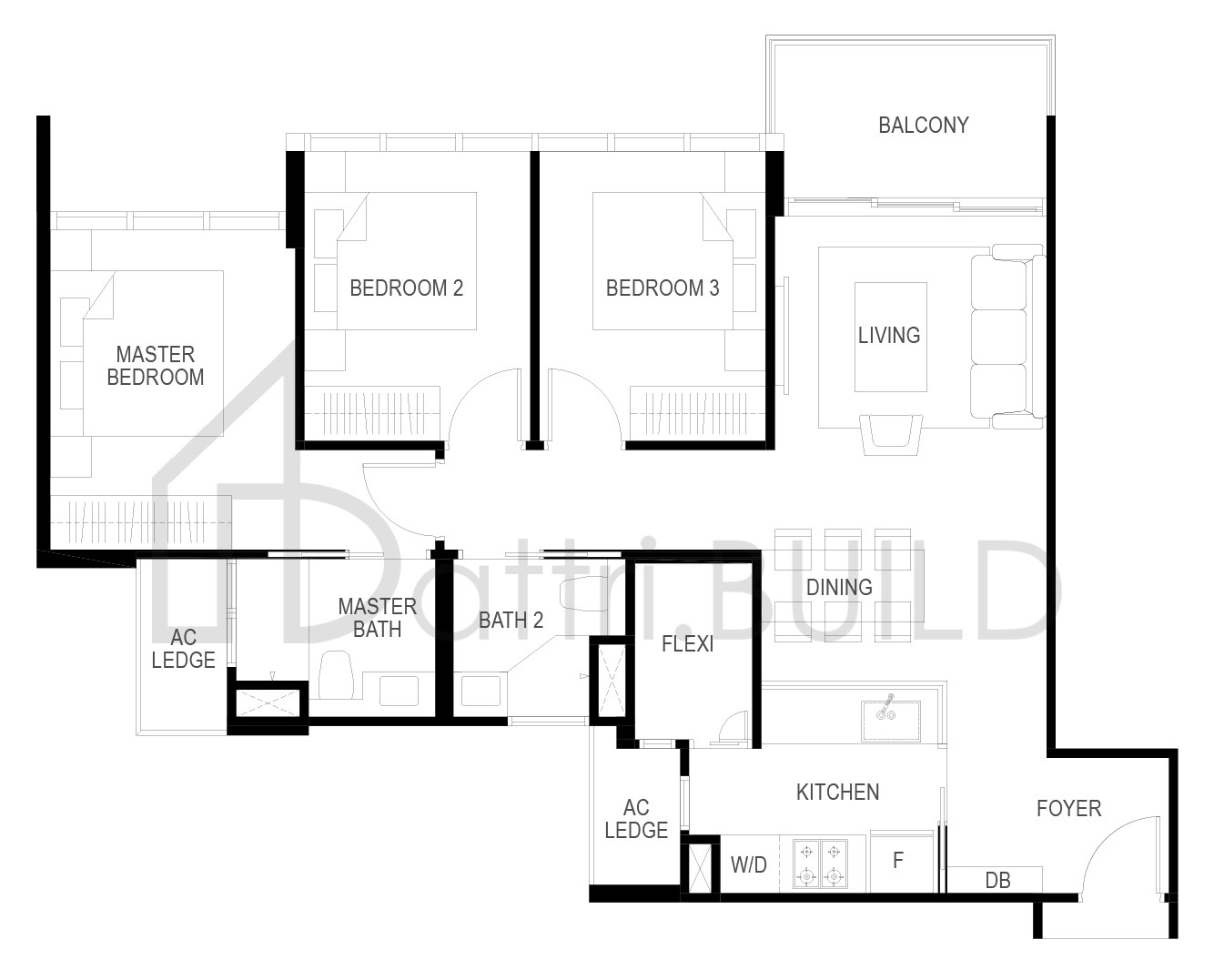 THE GAZANIA C4A floorplan (watermarked)