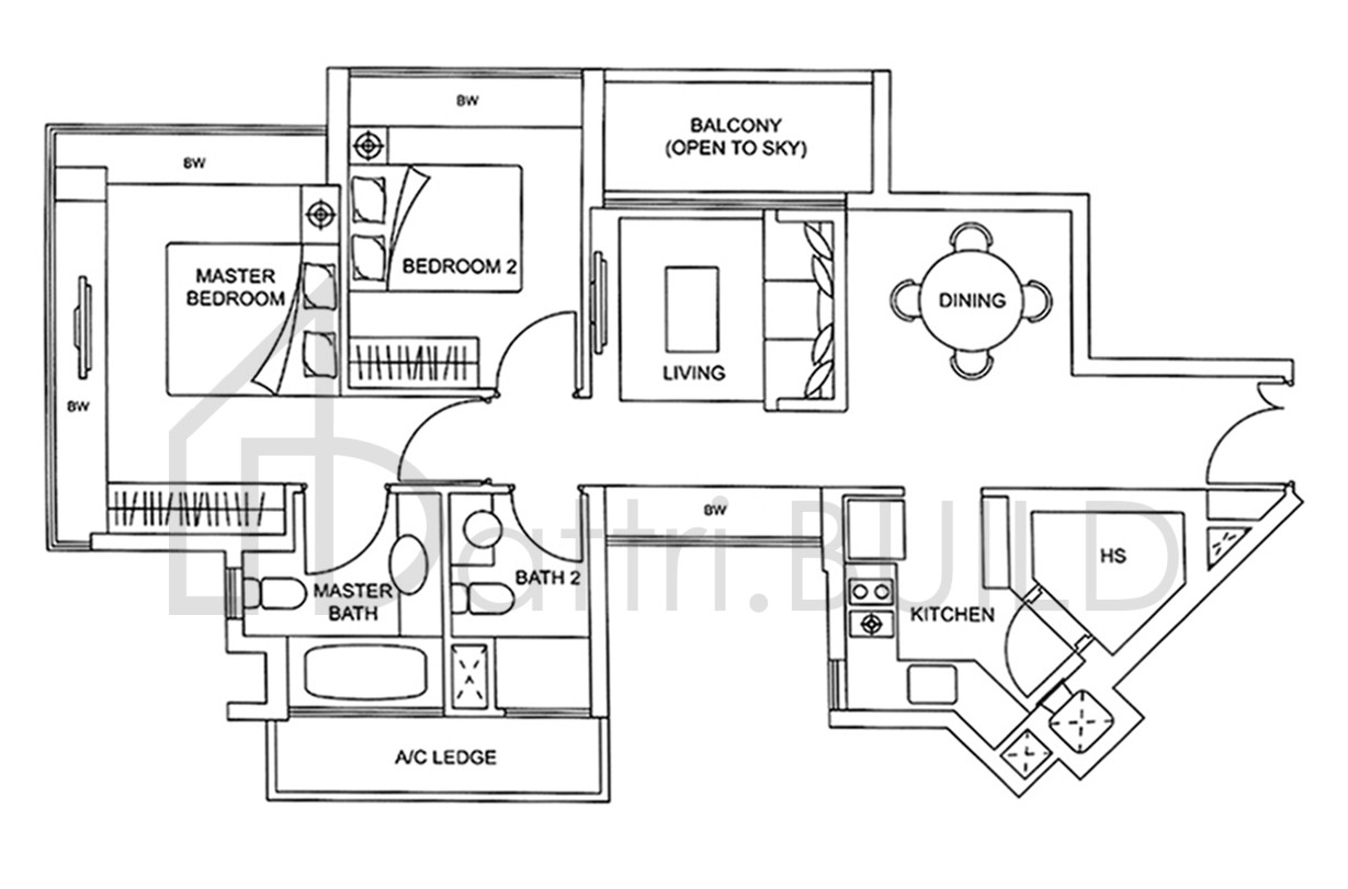 THE VISION A2a floorplan (watermarked)