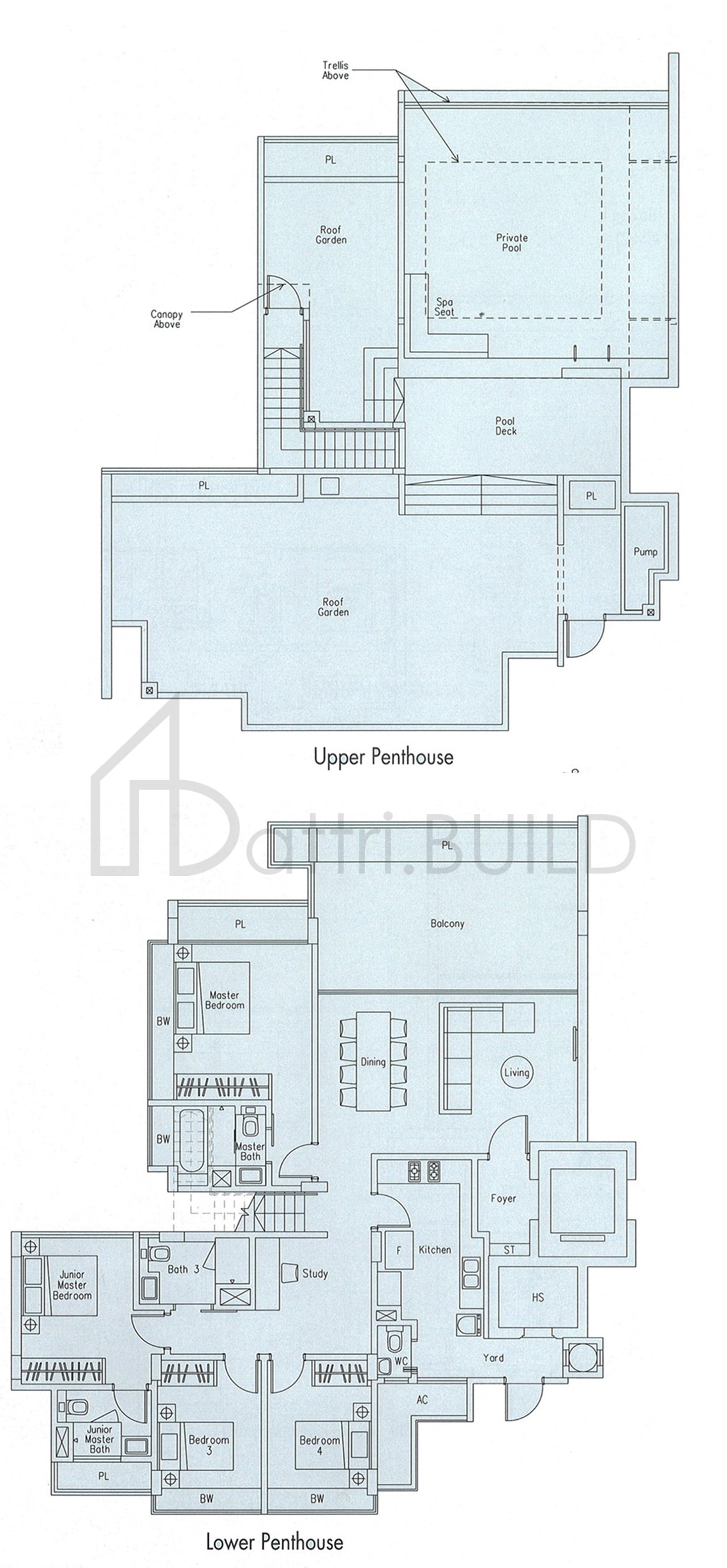 THE BEVERLY C5-P floorplan (watermarked)
