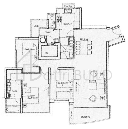 THE MARBELLA B3 floorplan (watermarked)
