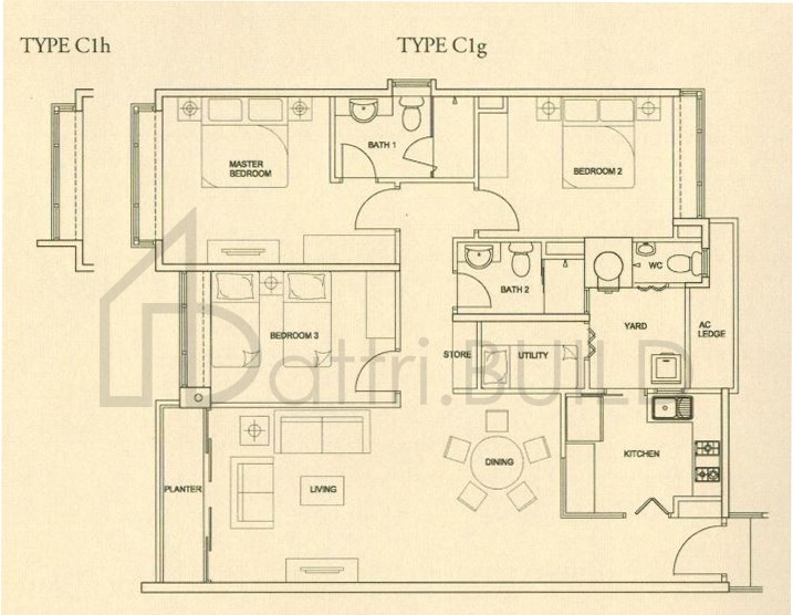 THE RAINTREE C1g floorplan (watermarked)