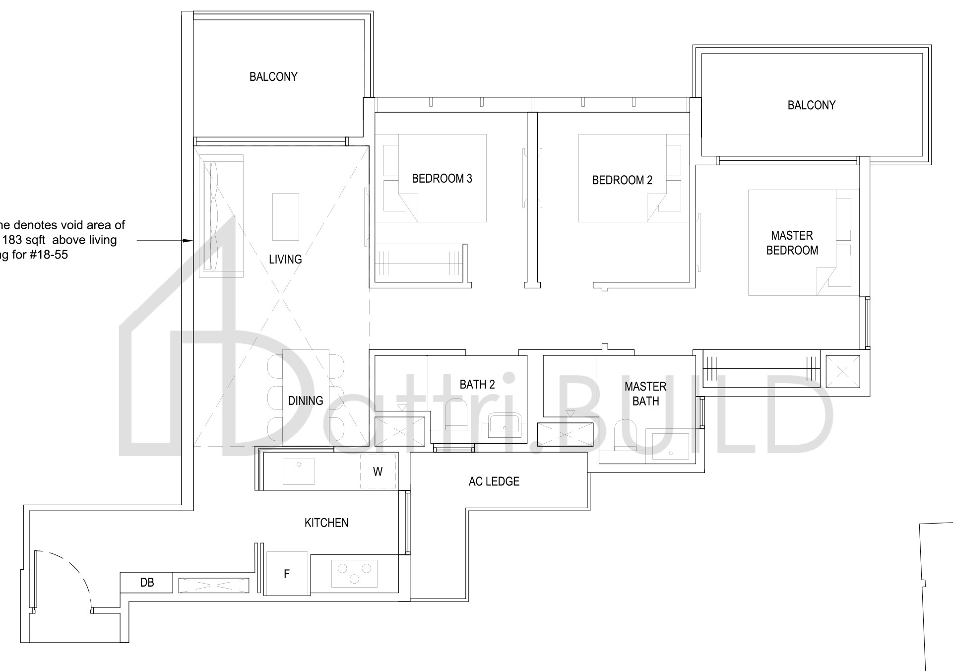 THE FLORENCE RESIDENCES 3C5a(PH) floorplan (watermarked)