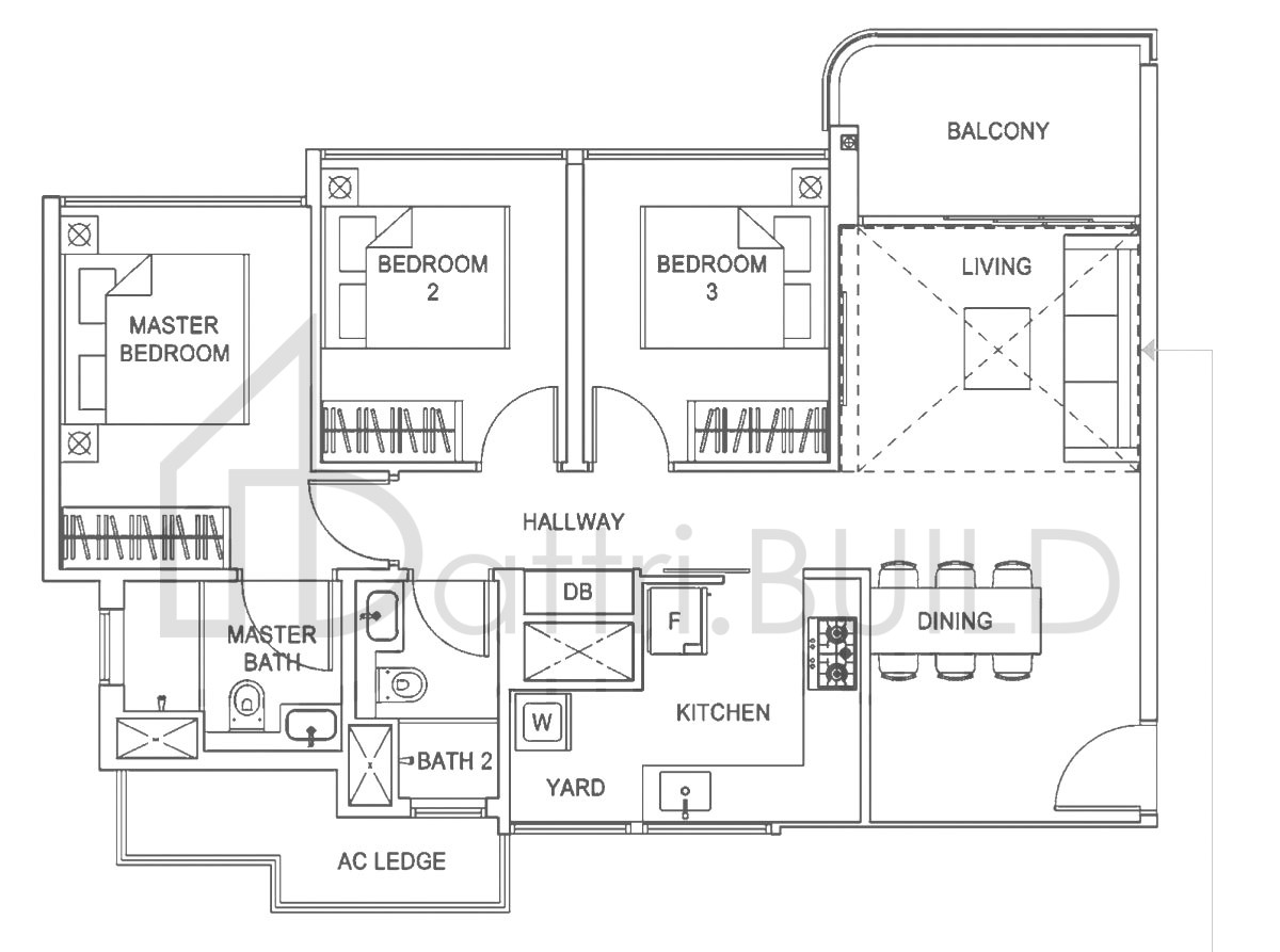 HUNDRED PALMS RESIDENCES C2-PH floorplan (watermarked)