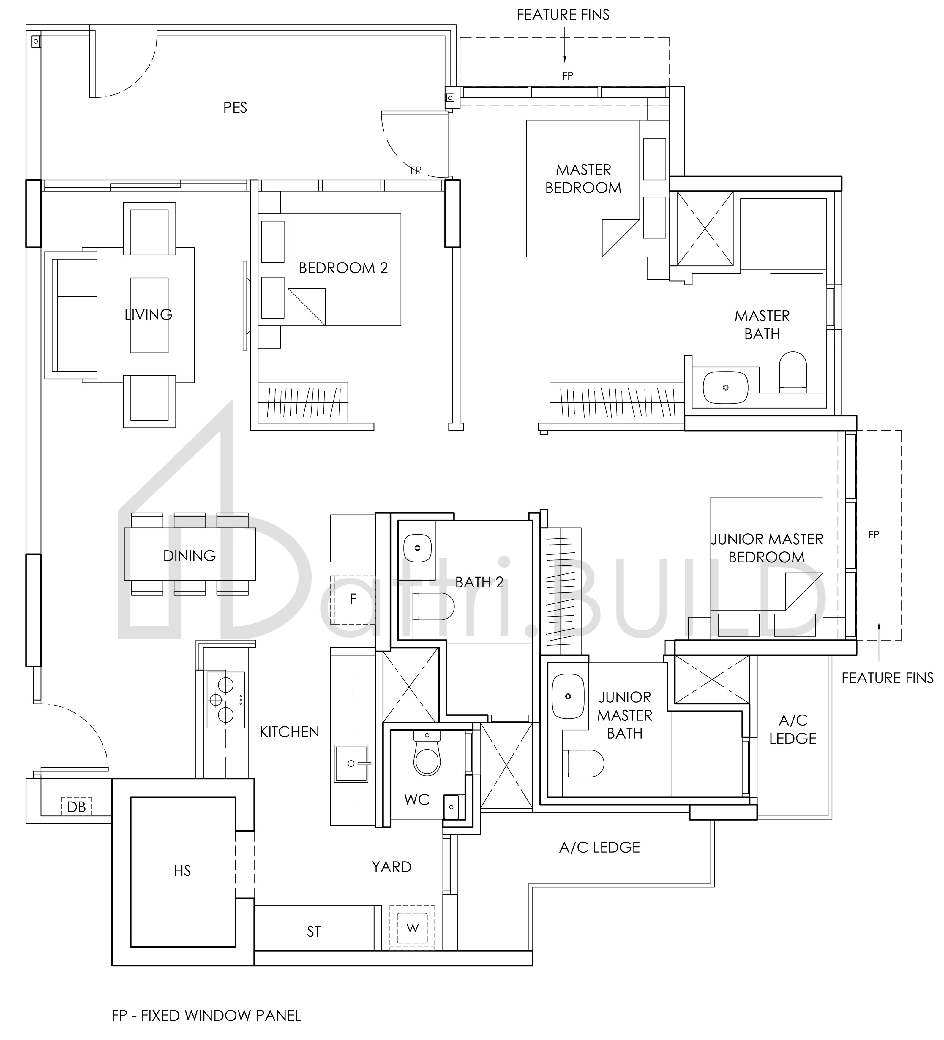 PROVENCE RESIDENCE C6a-P floorplan (watermarked)