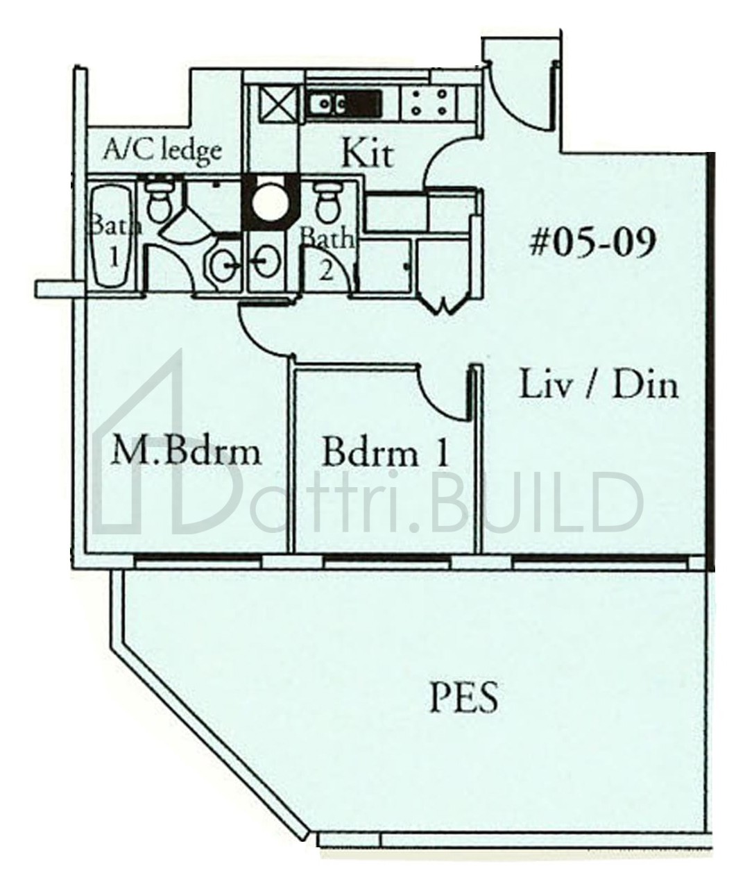 BURLINGTON SQUARE B2p floorplan (watermarked)