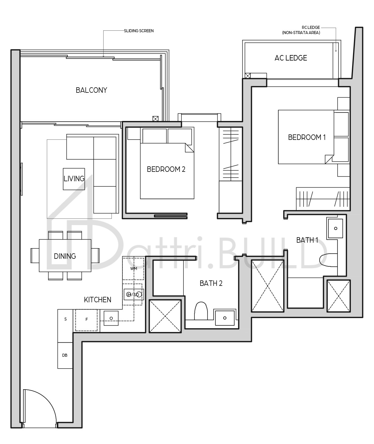 MIDTOWN BAY B3 floorplan (watermarked)
