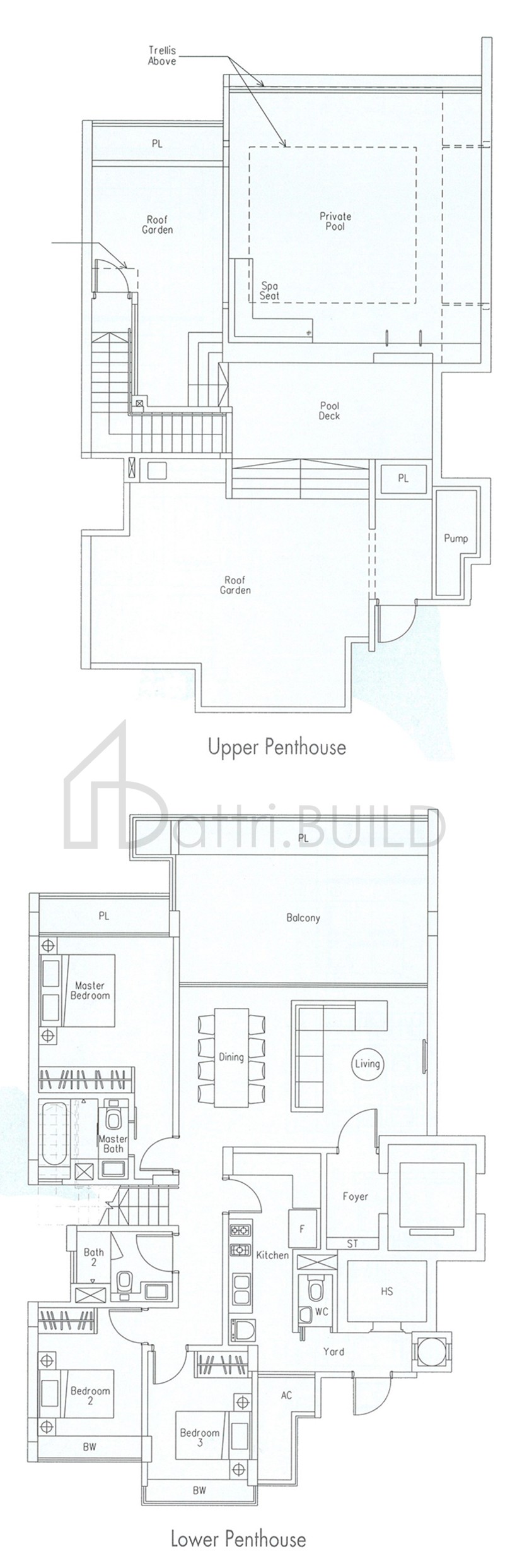 THE BEVERLY B1-P floorplan (watermarked)