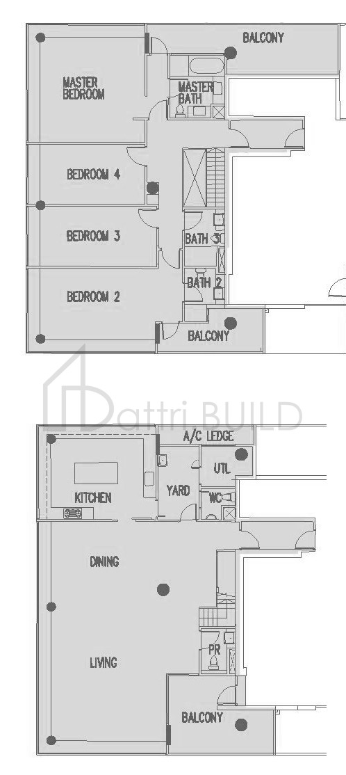 THE INTERLACE F1(370) floorplan (watermarked)