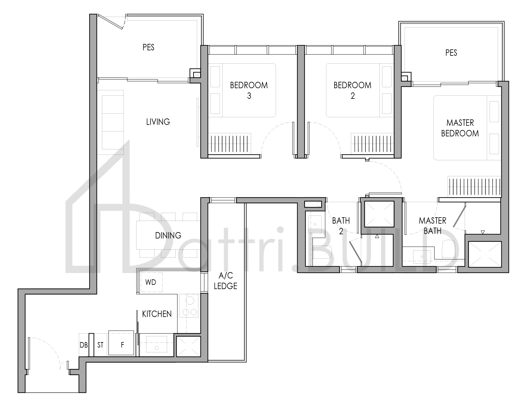 SENGKANG GRAND RESIDENCES C1a(p) floorplan (watermarked)