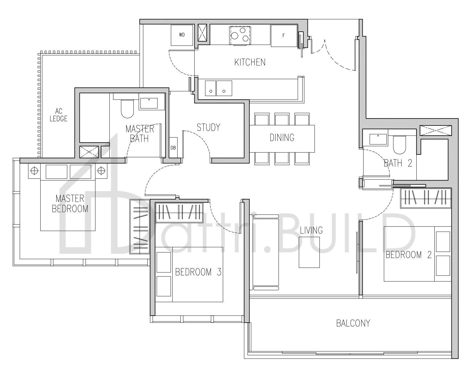 VAN HOLLAND C3 floorplan (watermarked)