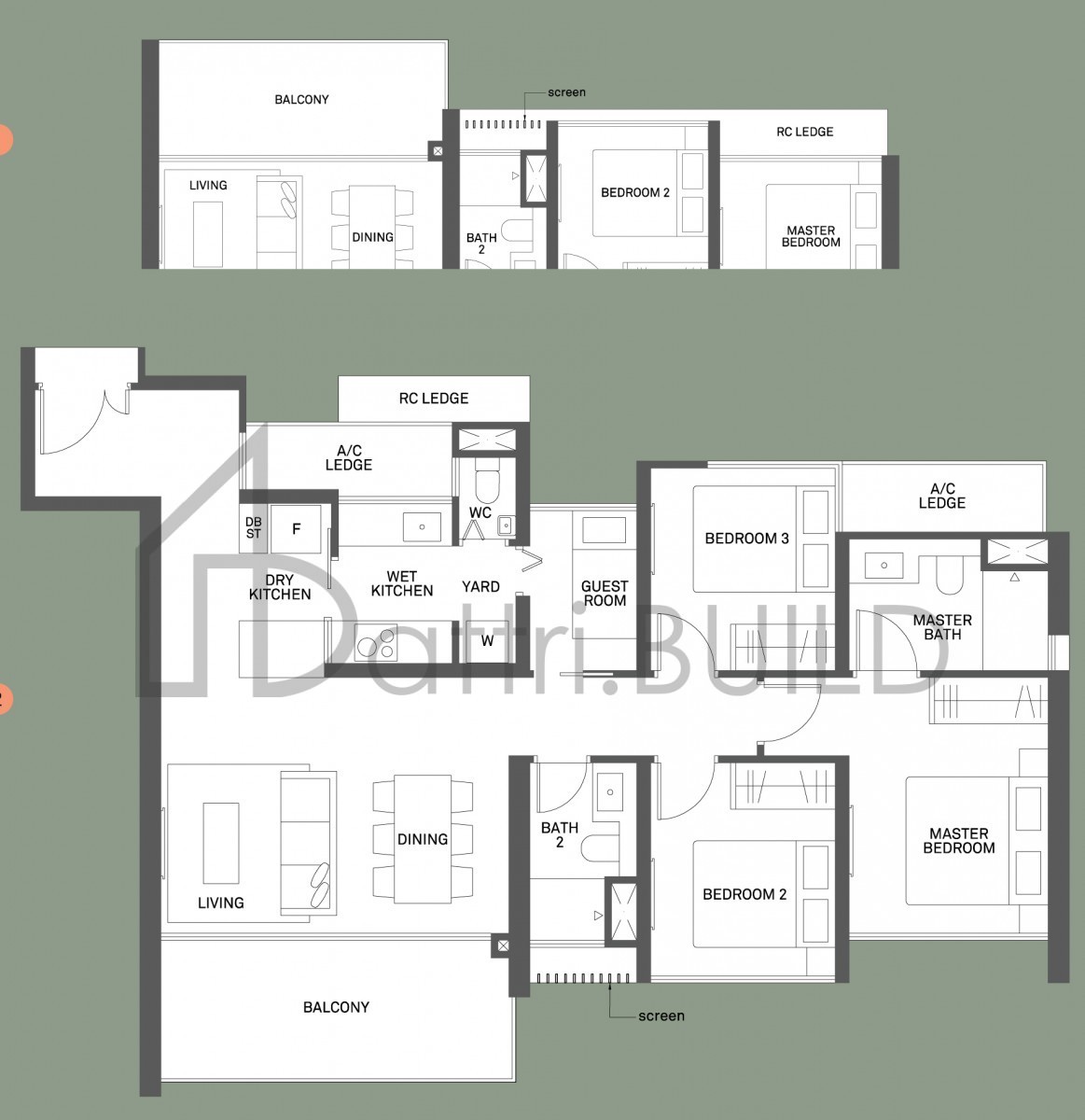 THE CLEMENT CANOPY D1G floorplan (watermarked)