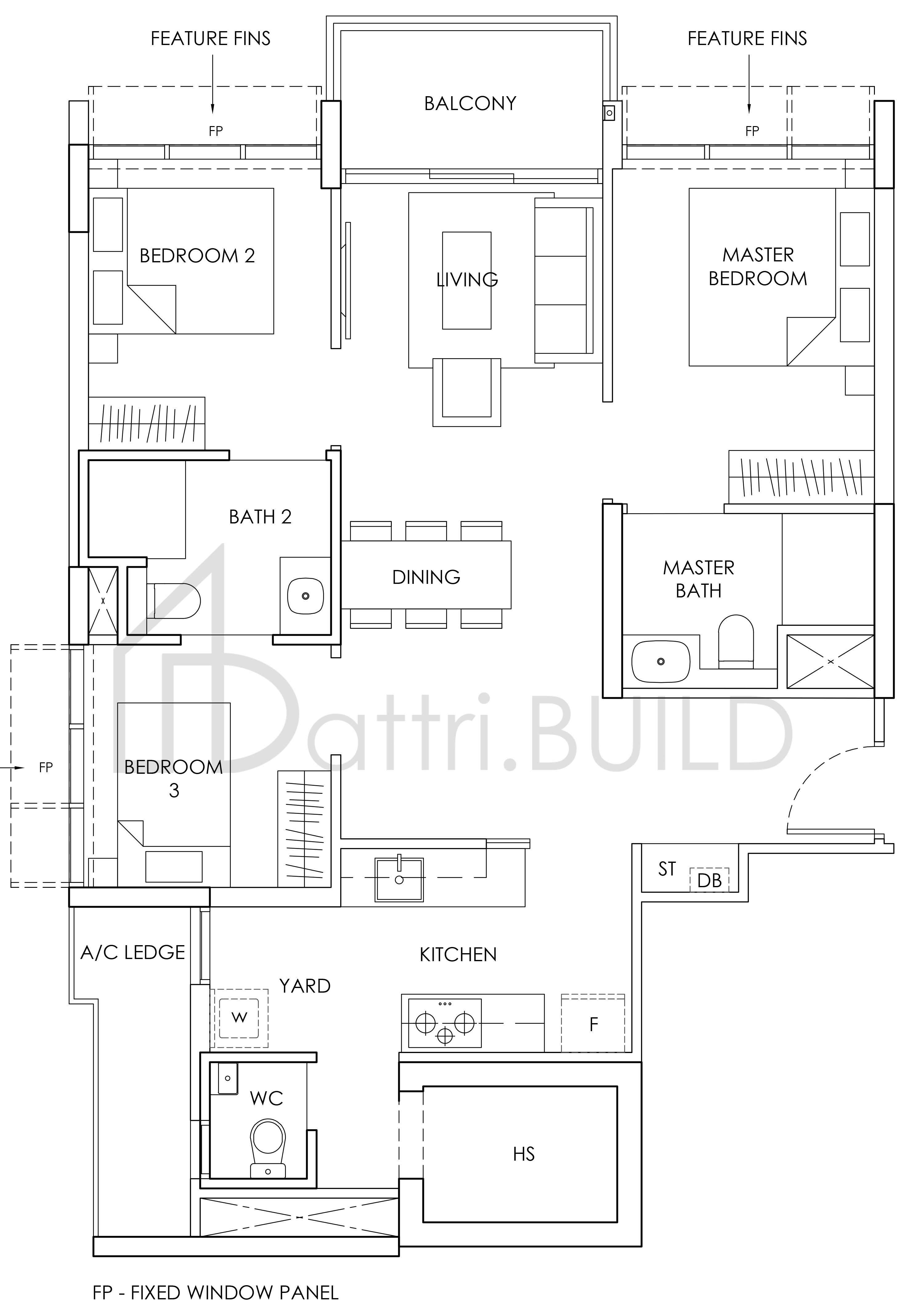 PROVENCE RESIDENCE C2a floorplan (watermarked)