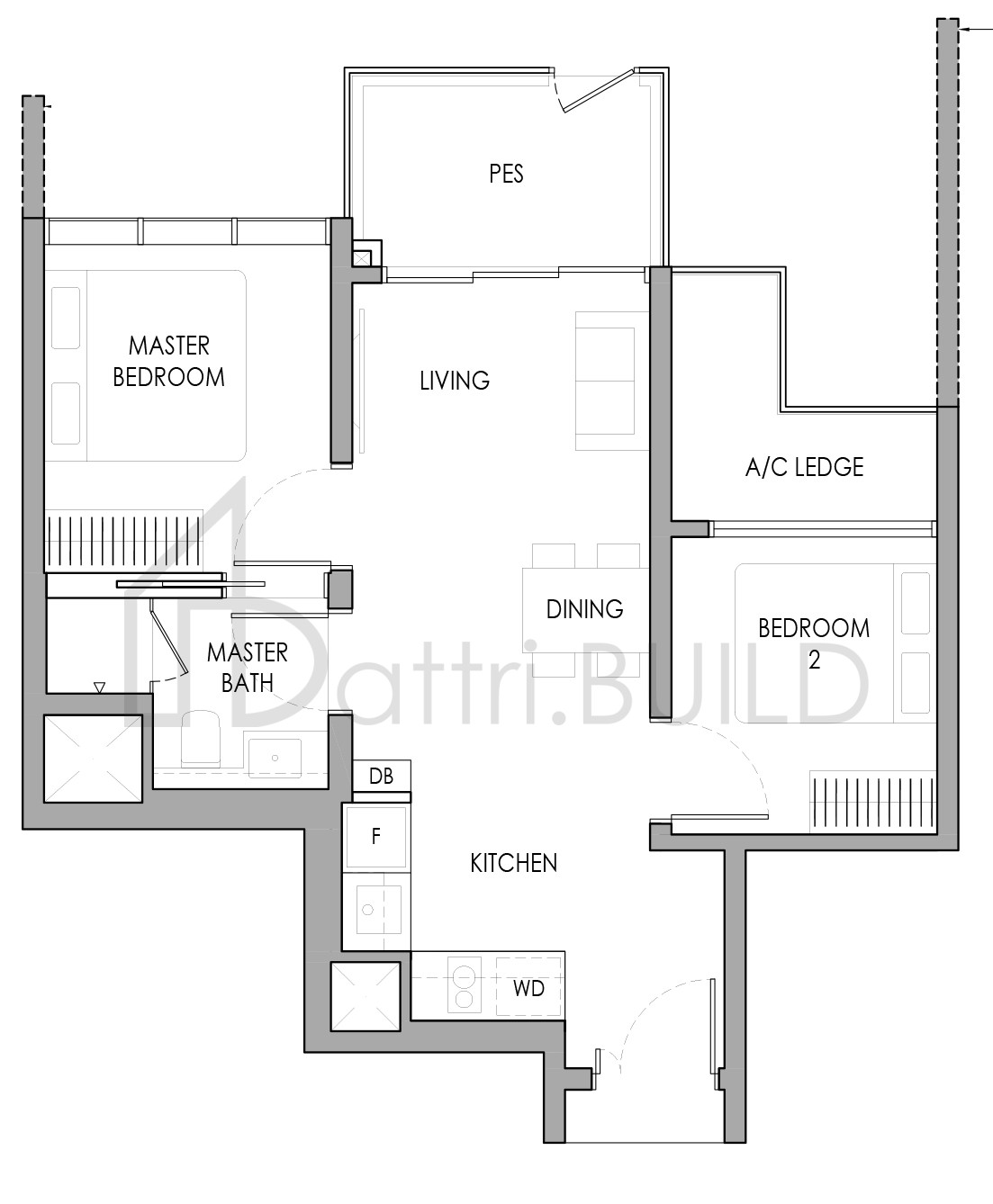 SENGKANG GRAND RESIDENCES B1(p) floorplan (watermarked)